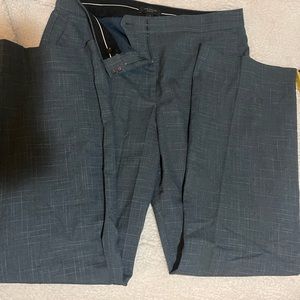Anne Taylor dress pants. Size 14 curvy with 32” inseam. Blue with white accents